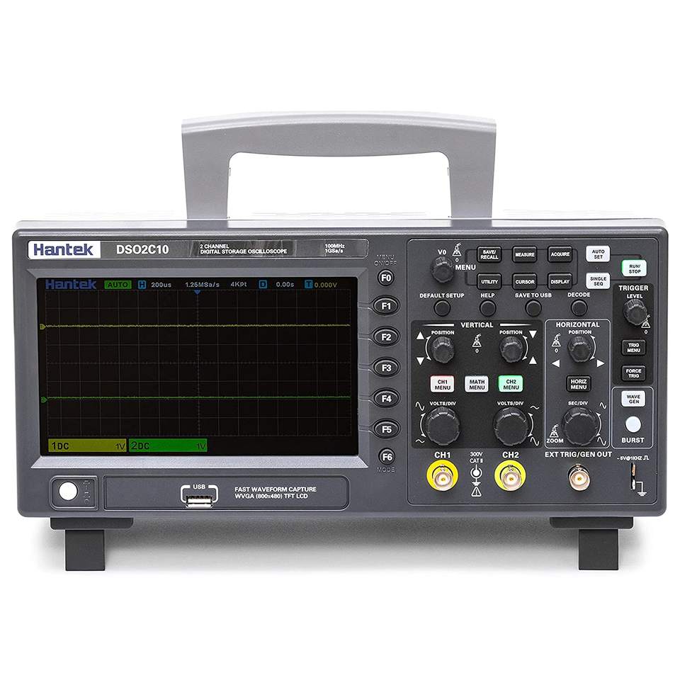 Hantek DSO2C10 2 Channel 100MH - đánh giá và giá Digital Storage Oscilloscope 100Mhz